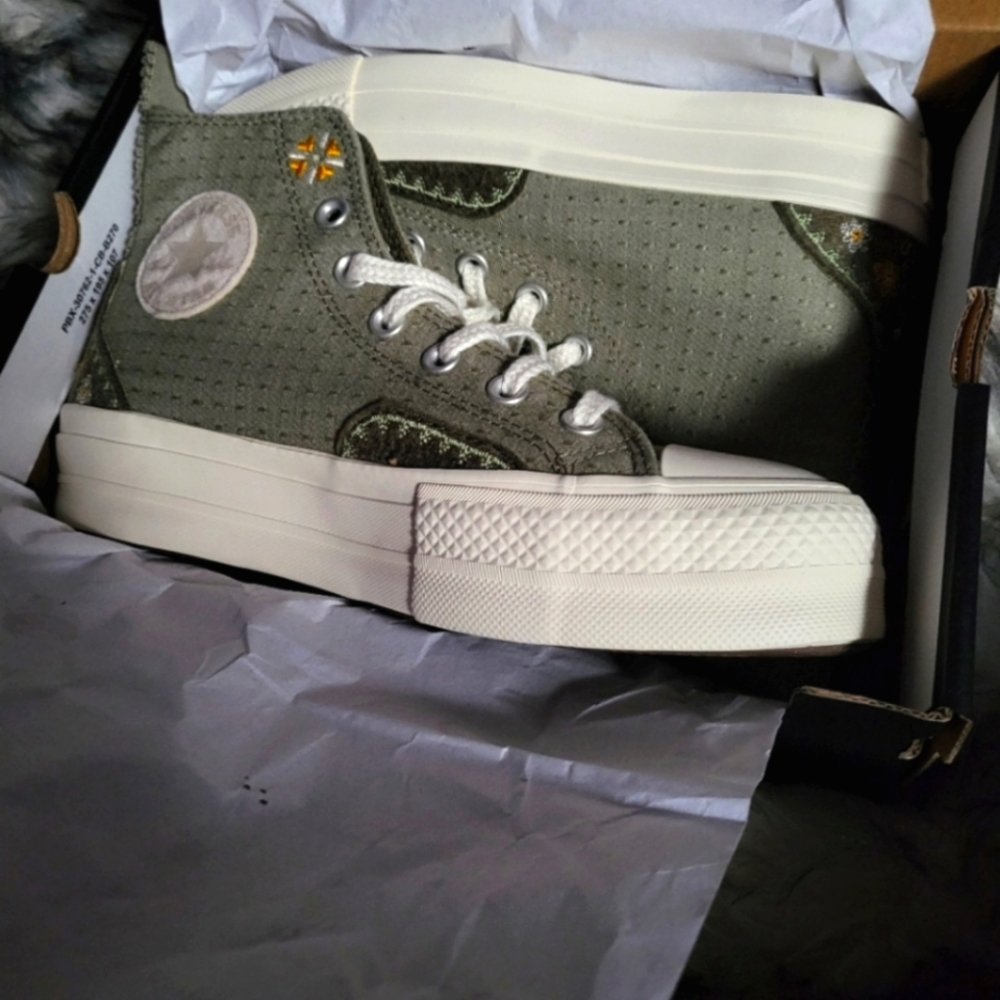 Converse Chuck Taylor All Star Lift Platform High Autumn Embroidery